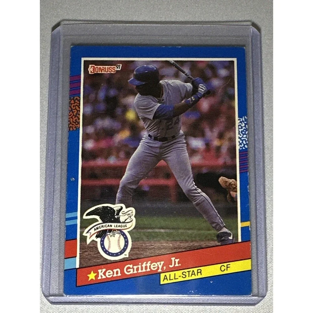 1991 Donruss - All-Stars Ken Griffey Jr #49 5 Purple Stripes on Right Border